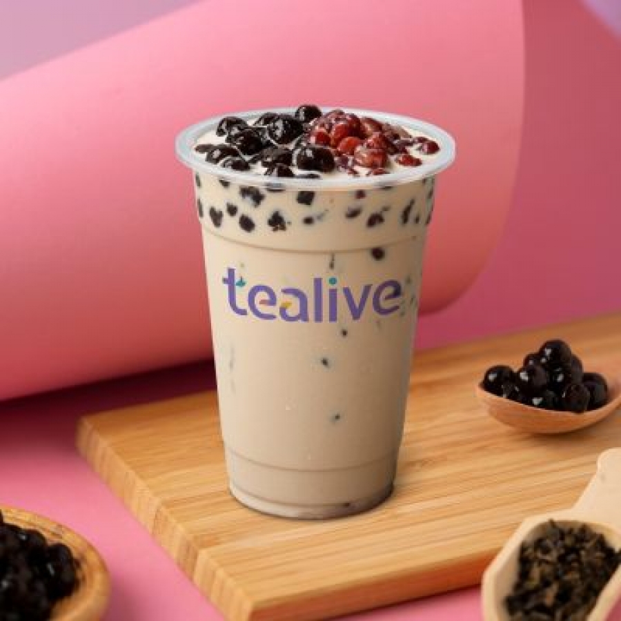 Red Bean Bubble Tea