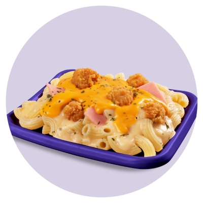 Creamy Carbonara With Popcorn Chicken