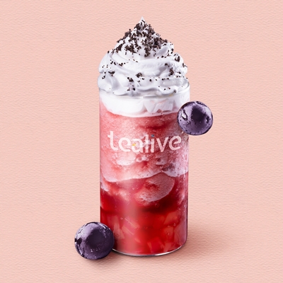 Snowy Grape Smoothie With Aloe Vera