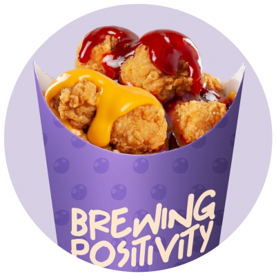 Cheezy Korean Spicy Popcorn Chicken